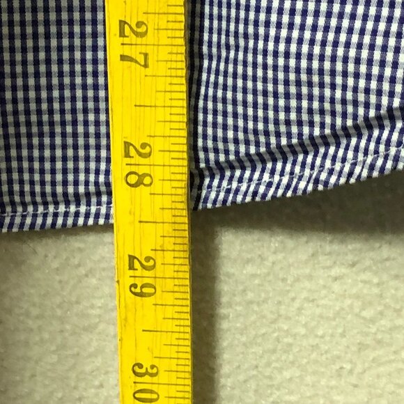 Ralph Lauren Dress Shirt Mens 18 34/35 Classic Fit Button Down Gingham Purple - Picture 5 of 7